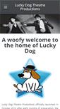 Mobile Screenshot of luckydogtheatreproductions.com