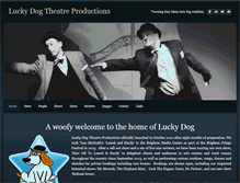 Tablet Screenshot of luckydogtheatreproductions.com